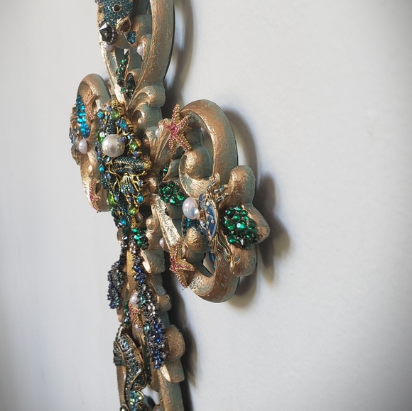 Wall cross, Beach inspired handmade cross - Picture 7 of 9